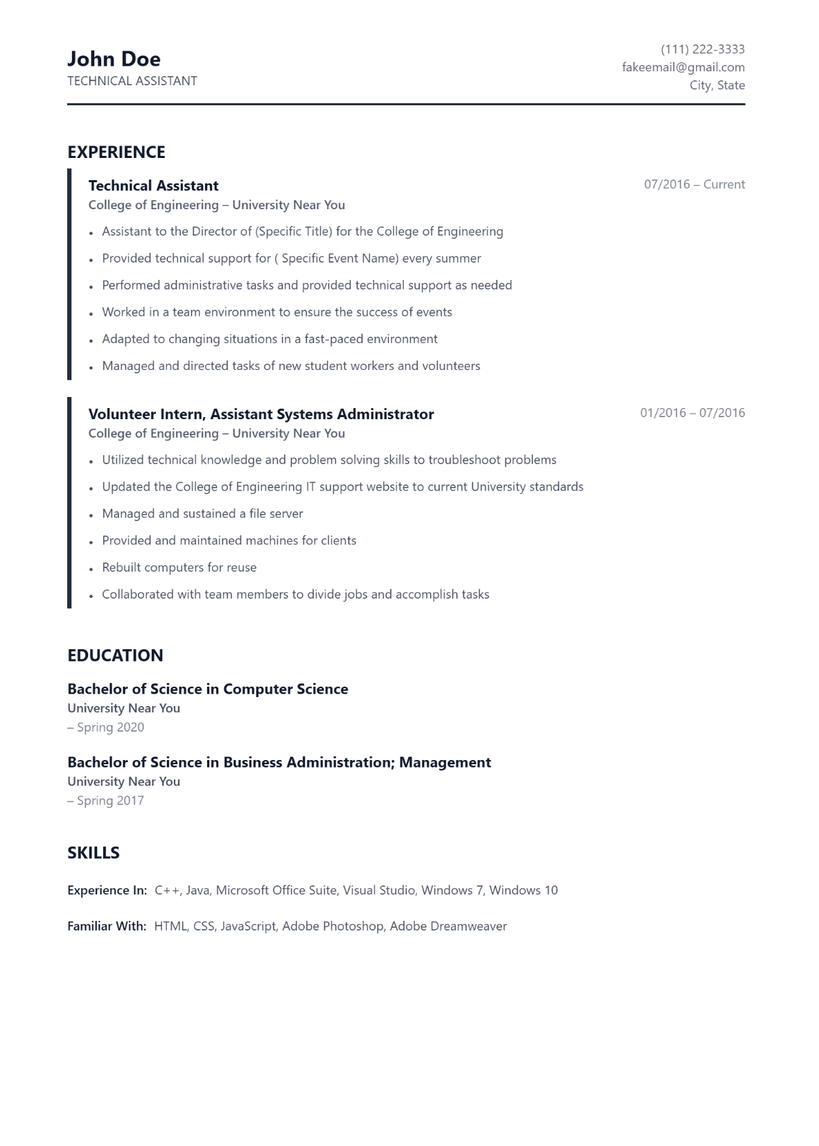 Hyperion resume template