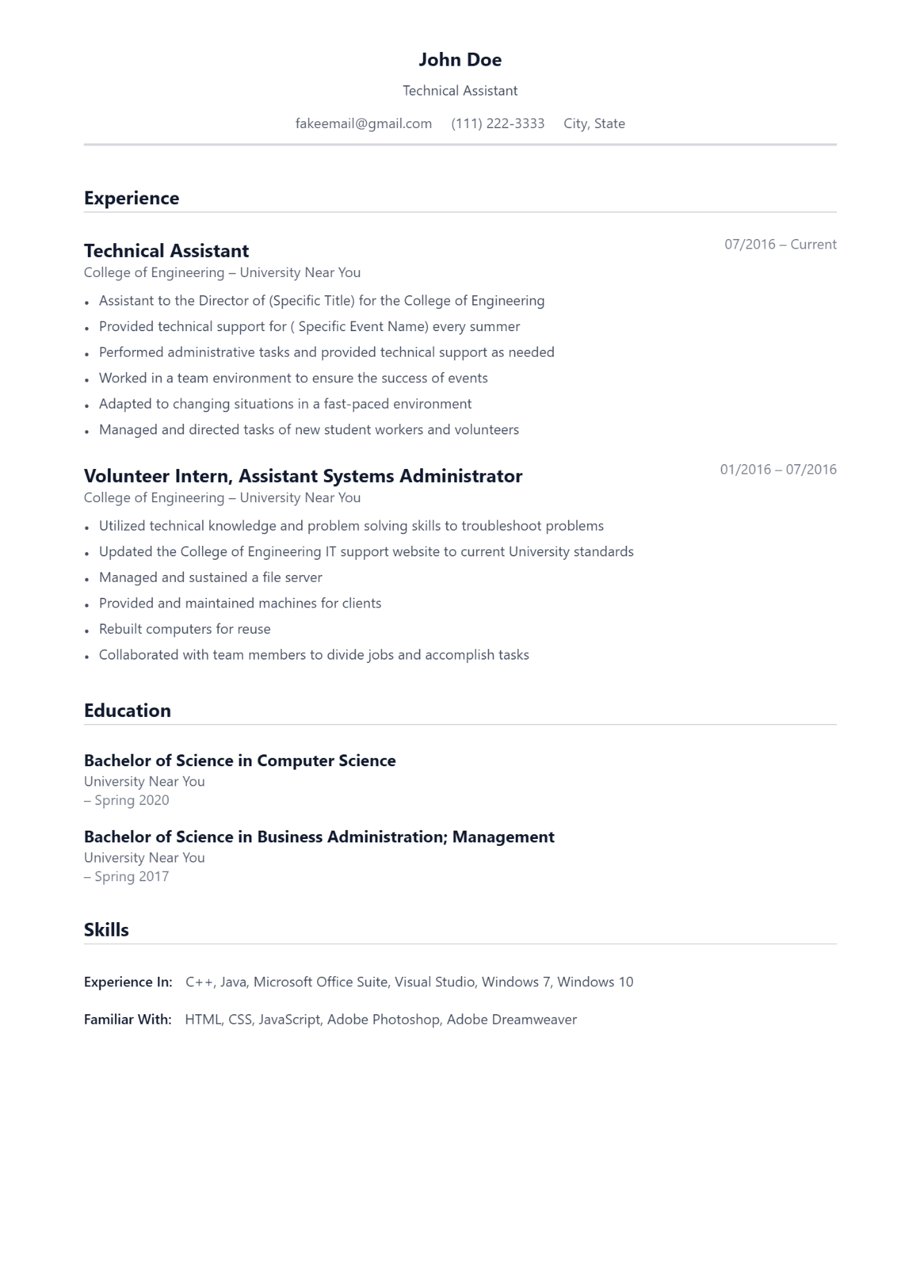 Lunar resume template
